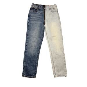 Revice Jeans Yin Yang Two Tone Women's 26 X 26 Straight Leg Full Zipper Cotton